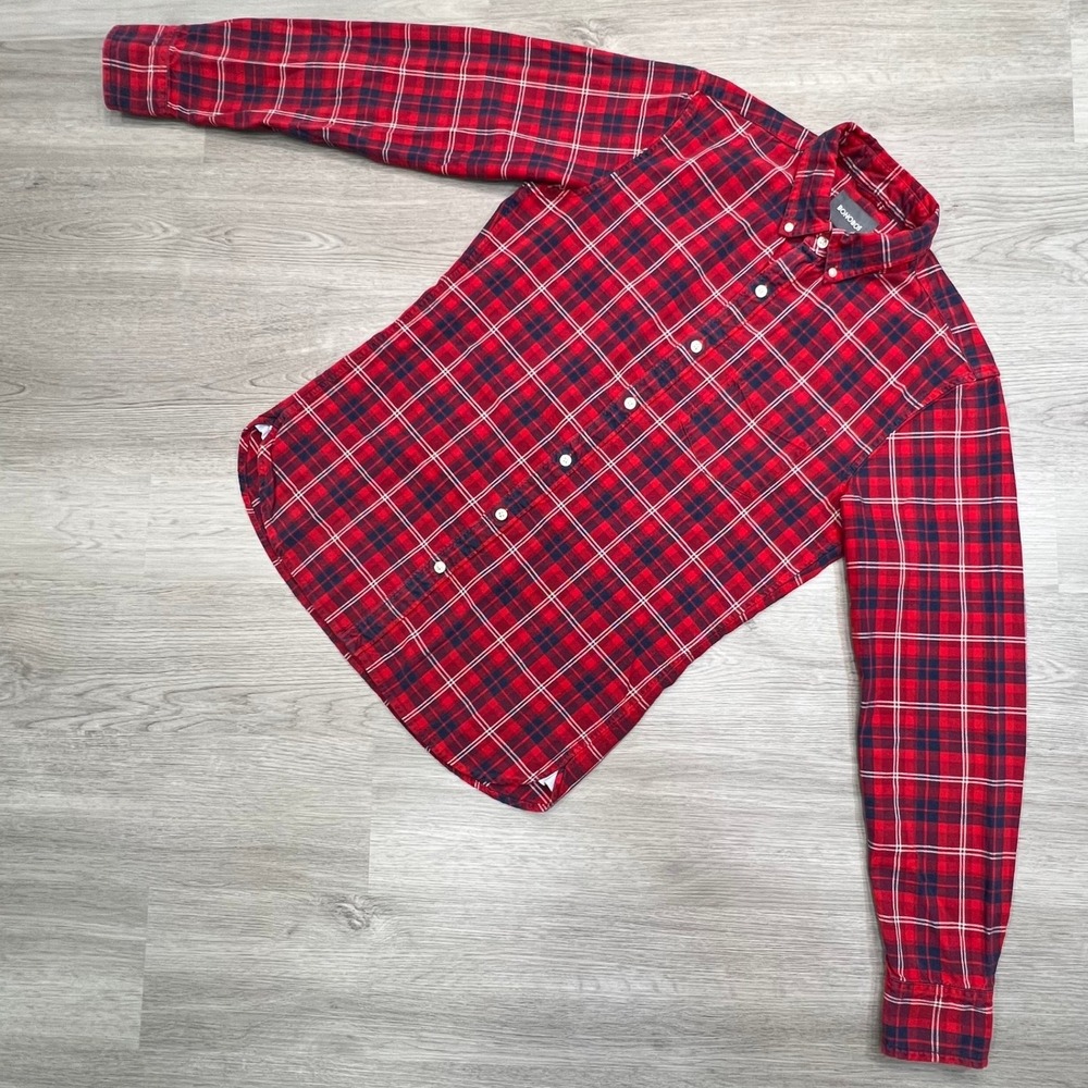 Bonobos Womens Tailored Slim Fit Plaid Button Down Long Sleeve Shirt Medium